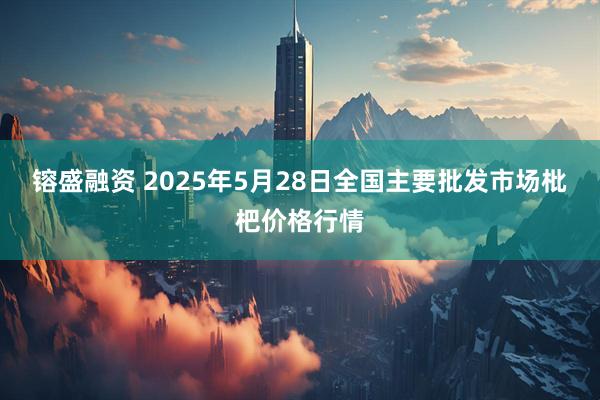 镕盛融资 2025年5月28日全国主要批发市场枇杷价格行情